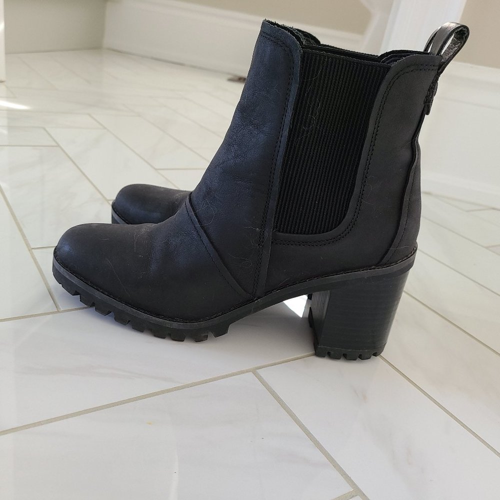 UGG heeled booties waterproof